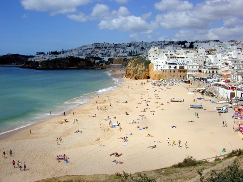 albufeira, portugal, badplaats