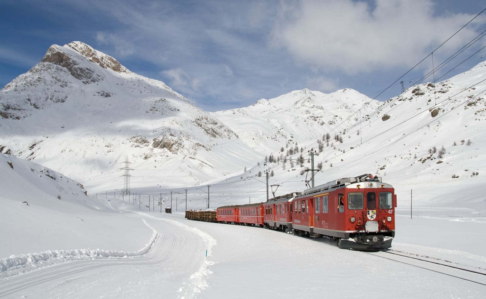 wintersport trein